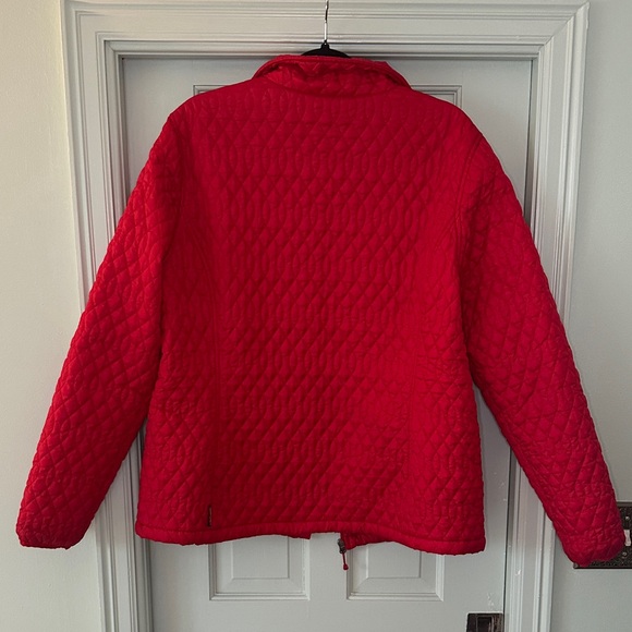 Lands' End Quilted Red Quilted Jacket - Picture 6 of 13